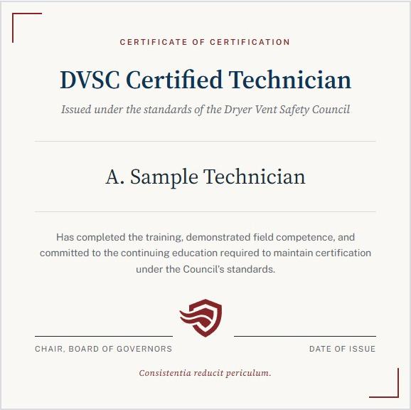 Sample Certificate